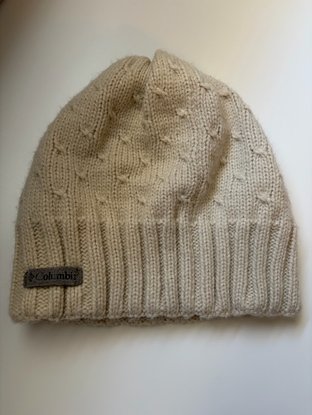 Columbia Cream Knit Beanie